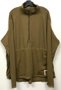 USMC Peckham Polartec FR FROG Coyote Grid Waffle Pullover Halfzip Fleece X Large - Picture 1 of 19