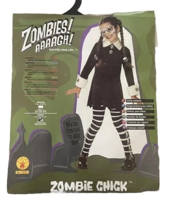 Nuevo Disfraz de Halloween Zombie Chick Niña Talla Grande Foto 1 de 3