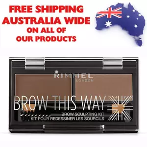 London Brow This Way Eyebrow Sculpting Kit #002 - Mid Brown FREE SHIPPING AU - Picture 1 of 6