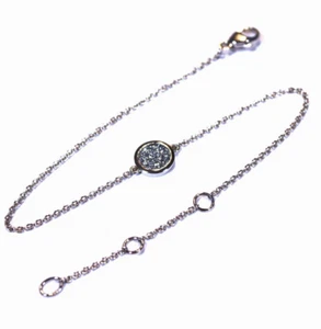 Osmium Schmuck Armband in 950er Platin wie NEU, Länge in drei Stufen einstellbar - Bild 1 von 5