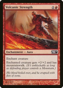 1x FOIL Volcanic Strength M11 2011 #158 Magic The Gathering inglés casi nuevo/tarjeta C sin jugar - Imagen 1 de 1