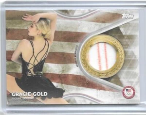 RARE 2018 TOPPS OLYMPICS GRACIE GOLD RELIC CARD ~ /25 ~ FIGURE SKATING LEGEND - Picture 1 of 2