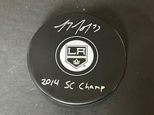 Tyler Toffoli LA Kings Autographed Signed Puck 2014 SC Champ