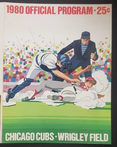 1980 Chicago Cubs vs. Pittsburgh Pirates Scorecard - Scored - 08/06/80 DH Game 1 - Bild 1 von 4
