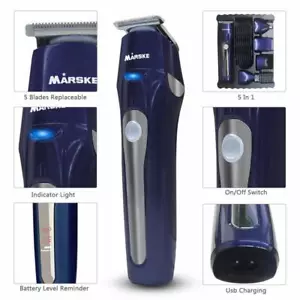 Hair Clippers for Men, 5 in 1 Multifunctional Suit, Men's Grooming Kit with Full - Picture 1 of 7