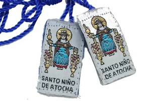 Santo Niño de Atocha Escapulario de Hilo-Knotted Mexico Scapulary - Holy Atocha - Picture 1 of 2