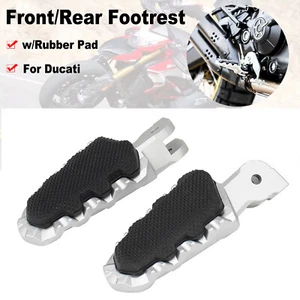 Front/Rear Footrest For Ducati Hypermotard 939 Multistrada 1200/1260 Foot Pedals - Picture 1 of 13