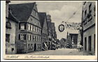DINKELSBÜHL um 1930/40 Martin-Luther-Strasse mit Geschäften und Häuser (Bayern)