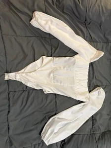 Body donna principessa Polly Laura US 4 manica lunga a palloncino poliestere bianco - Foto 1 di 5