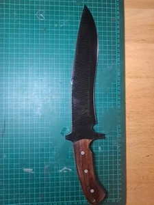 Hand Forged Machete, 40cm, 80crv2 Steel, Leather Sheath. - Picture 1 of 8