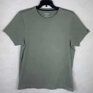 Rhone Element T-Shirt Mens Large Green Cotton Stretch Performance Casual Tee - Picture 1 of 9