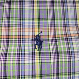 Camicia uomo Ralph Lauren multicolore con bottoni taglia XL vestibilità classica colletto logo - Foto 1 di 7