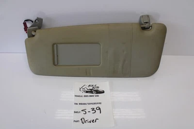 2004-2007 BMW 530i 525i Left Driver Side Sunvisor Sun Visor Shade LH OEM - Изображение 1 из 3