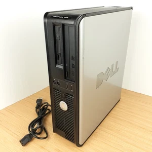 Dell Optiplex 755 Desktop 32 Bit Core 2 Duo 8GB 160GB HDD Windows10 Floppy Drive - Picture 1 of 24
