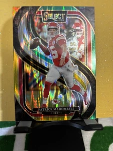 2024 Select Patrick Mahomes 1, 1 Green Shock Prizm #120 - Picture 1 of 4