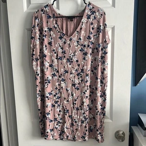 J. Jill Wearever Plissee Blumen Tunika Top Gr. L Tall - Bild 1 von 4