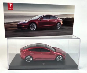 Coche Diecast Original Oficial TESLA Modelo 3 1/43 Rojo Exhibición Coleccionista NUEVO - Imagen 1 de 13