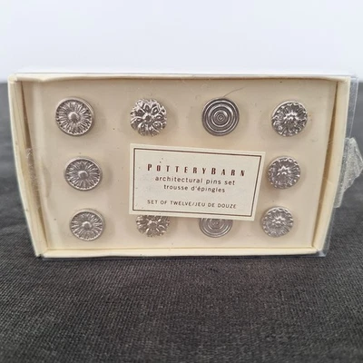 Pottery Barn Push Pins  Boxed set of 12 - Image 1 of 4