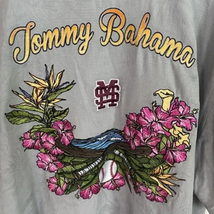 Tommy Bahama Shirt Mens Sz XL Mississippi State Bulldogs Baseball Bay Back Rare - Picture 1 of 11