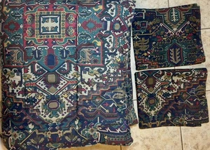 Vintage Ralph Lauren OXFORDSHIRE persische aztekische QUEEN Bettdecke & 2 Kissenbezüge - Bild 1 von 7