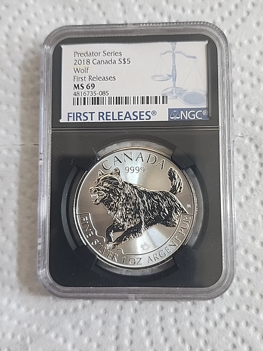 Canadian Maple Leaf MS 69 Grade 2018 Year Silver Bullion Coins for