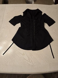 Mustard Seed Black Size L Blouse - Picture 1 of 10