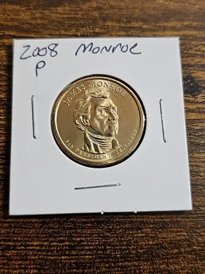 2008 P James Monroe Presidential Dollar Uncirculated  - Image 1 of 2
