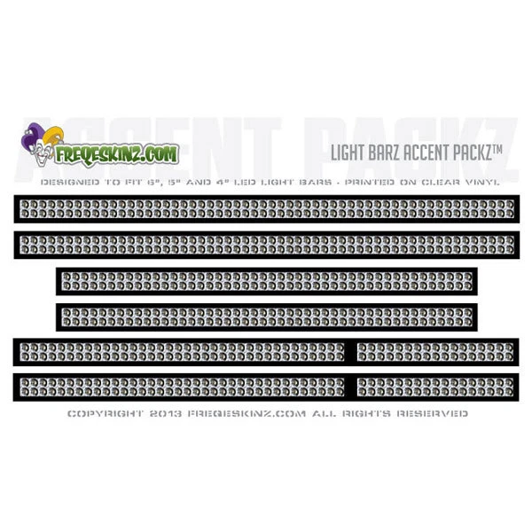 DINKY RCFREQESKINZ LIGHT BARZ DECAL SET FOR RC CRAWLER'S (FSLD2) - Image 1 of 1