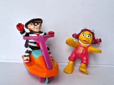 Lot 2 jouets figurins Mc Do Mac Donald Vintage Hamburglar Birdie Early 1990 1992 - Photo 1/4