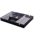 Valet Tray for Men Nightstand Table Charging Station Catch All Dresser Tray