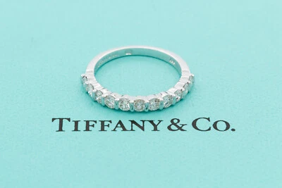 Tiffany & Co. 18k White Gold & Diamond Tiffany Diamond Wedding Band 2.75mm - Image 1 of 4