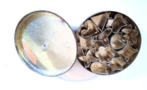 Vintage Mini Pastry Cookie Cutters with Metal Storage Tin Italy - Picture 1 of 6