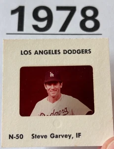 STEVE GARVEY 1978 MLB BASEBALL TV MEDIA SLIDE LOS ANGELES DODGERS - Picture 1 of 4