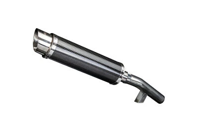 Silenciador redondo de fibra de carbono Kawasaki Versys 1000 14" escape deslizante 15 16 17 18 - Imagem 1 de 4