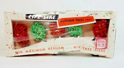 LIFE-LIKE Autumn Trees Small S021R-139 Vintage Sealed Original Box Model Scenery - Image 1 of 4