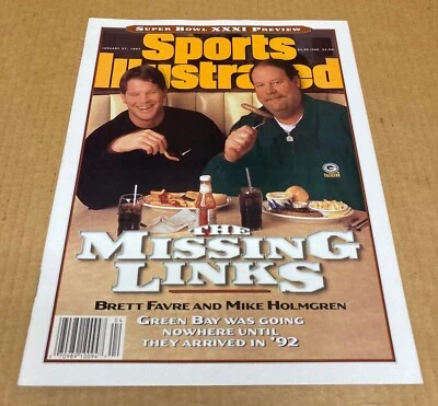 Quiosco Sports Illustrated 1997 Packers Brett Favre Holmgren sin leer SIN ETIQUETA Foto 1 de 4
