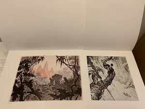 2 x Ltd Ed Walt Disney Jungle Book Lithographs No 202/500 Worldwide - Picture 1 of 7