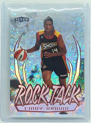 Cindy Brown 1999 Fleer Ultra WNBA - Rock Talk #6 - Detroit Shock - Image 1 of 2