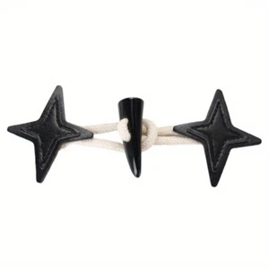 3Sets PU Leather Resin Horn Buttons Sew-on Toggles Closures Sew-on Sewing Button - Picture 1 of 12