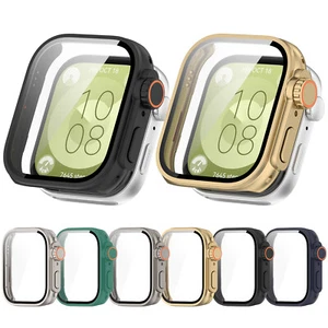 PC+Tempered Glass Protective Watch Case Screen Protector for Huawei Watch Fit3 - Picture 1 of 18