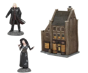 Harry Potter Department 56 Borgin & Burkes, Bellatrix Lestrange & Lucius Malfoy - Picture 1 of 14