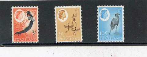 Swaziland 1962 Birds Scott# 96-100,138 Mint LH Cover