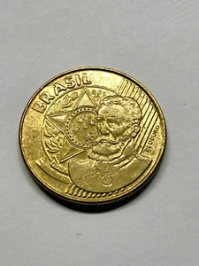 2010 Brazil 25 Centavos Unc #14219 - Picture 1 of 2