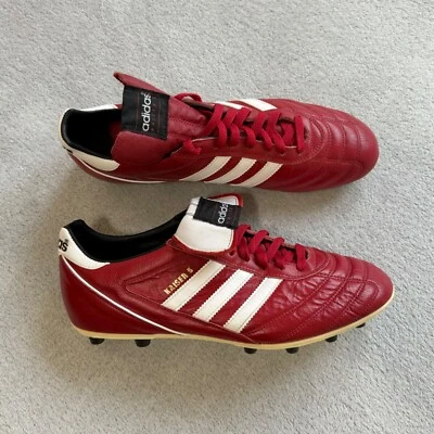 Scarpe da calcio Adidas Kaiser 5 Liga FG 2014 in pelle Germania tacchetti US 12 - Immagine 1 di 4