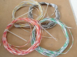 4 X 25Ft 100ft Total  24 Awg 600V Stranded Silver Plated Copper Teflon/PTFE Wire - Picture 1 of 4