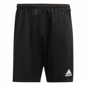 Adidas Parma Size 16 Soccer Short Youth Kids Large Black Logo Aj5892 New 5851 - Picture 1 of 4