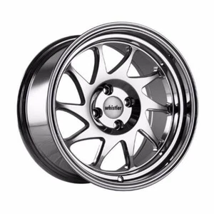 (1) 15x8 +20 Whistler KR7 4x100 Chrome Wheel - Picture 1 of 2