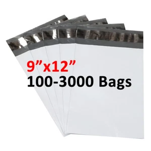 Bolsas de correo de plástico de polietileno 100-3000 9"x12" sobres sellantes 2,5 millas - Imagen 1 de 5