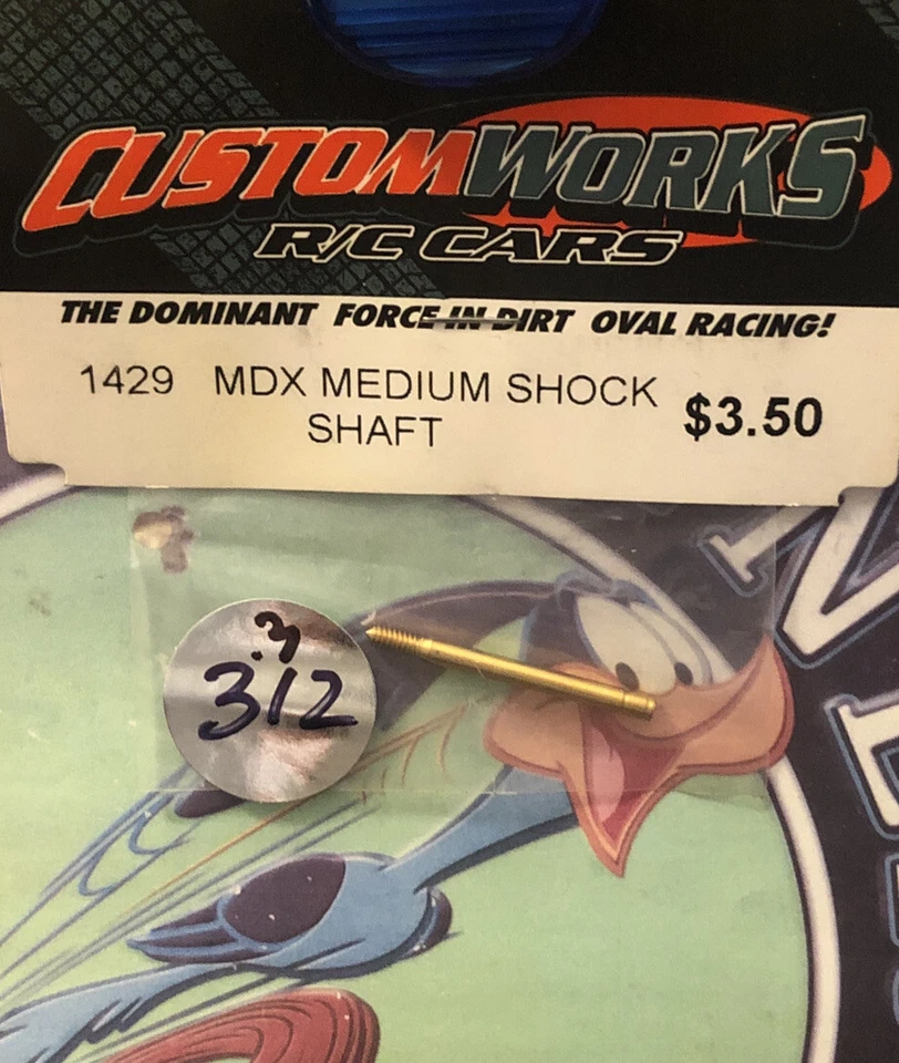 Custom Works RC Cars MDX Medium Shock Shaft #1429 OrignalNewOldStock🇺🇸 - Image 1 of 2