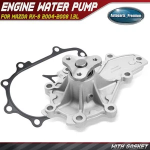 Engine Water Pump with Gasket for Mazda RX-8 2004 2005 2006 2007 2008 R2 1.3L - Picture 1 of 9